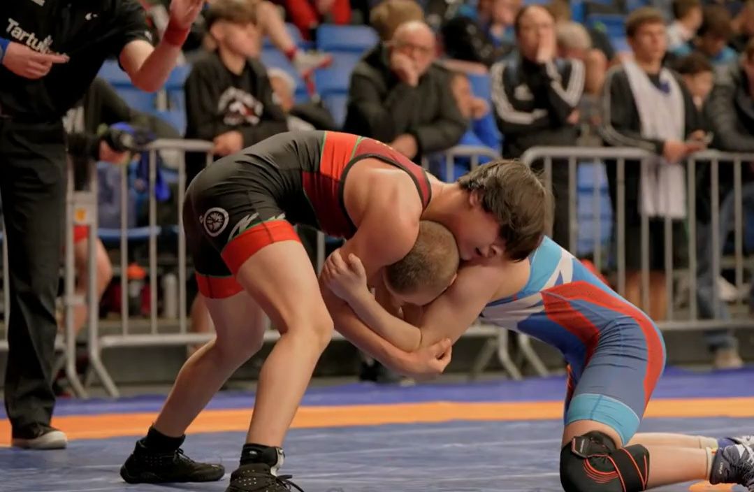 乌克兰选手在摔跤项目中获胜